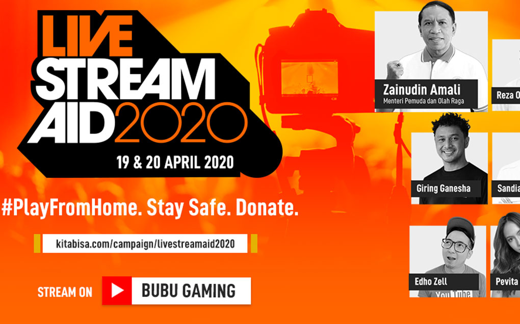 LiveStream Aid 2020, Aksi Galang Dana BUBU Gaming Bantu Pahlawan Medis Covid-19
