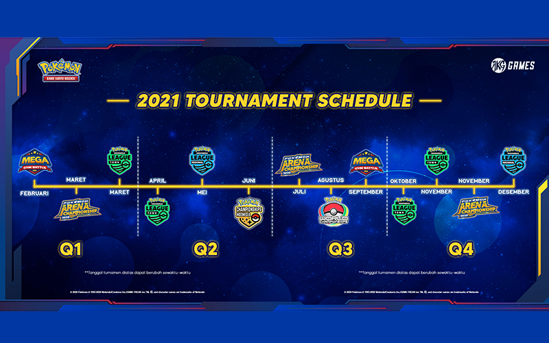 AKG Games Umumkan Kalender 2021 untuk Turnamen Pokemon Trading Card Game