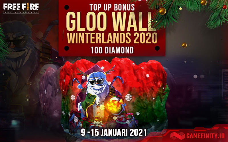 Top Up Diamonds Free Fire Langsung Dapat Bonus Gloowall Winterland 2020