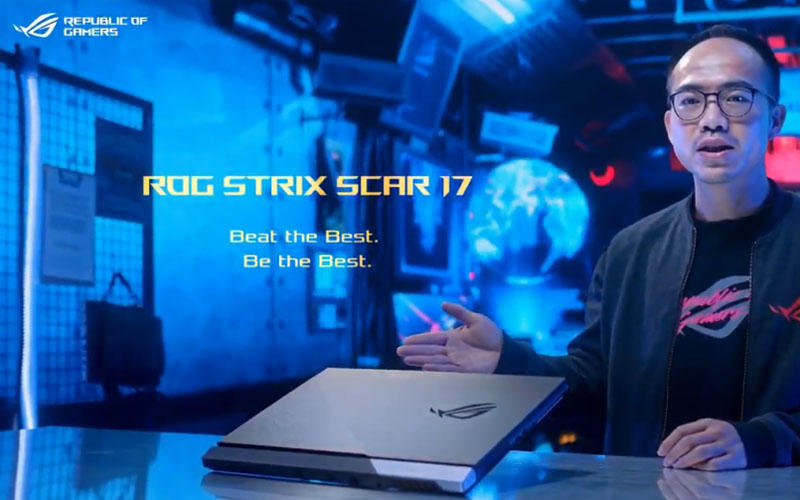ROG Strix SCAR 17, Laptop Gaming ASUS dengan Layar Paling Kencang Sedunia