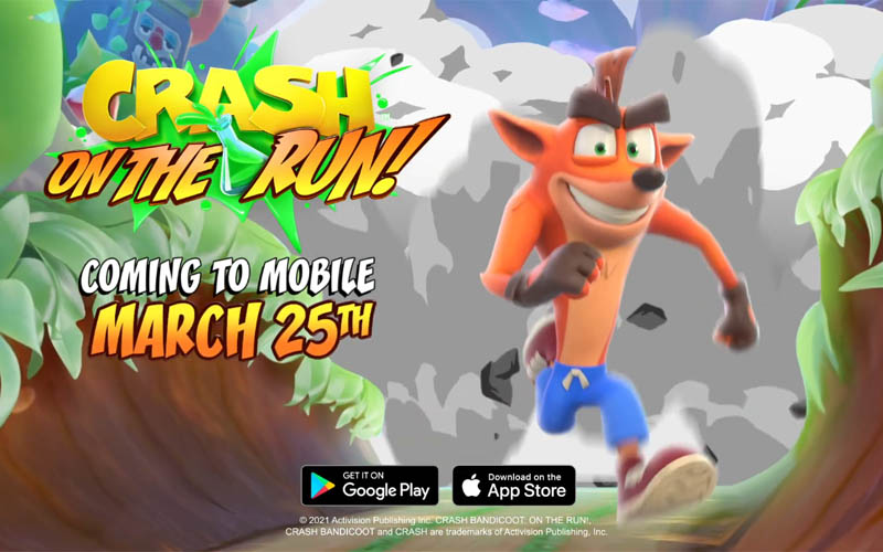 Resmi, Crash Bandicoot: On the Run Rilis 25 Maret