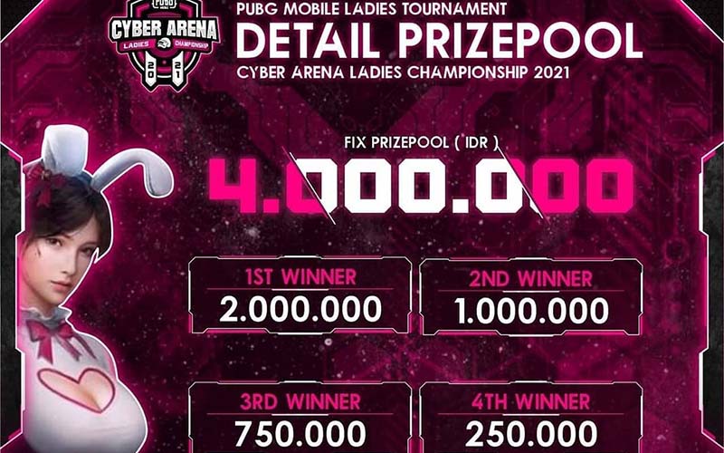 Kembali Semarakkan Esports Perempuan, UniPin Buka Turnamen PUBG Mobile Cyber Arena 2021