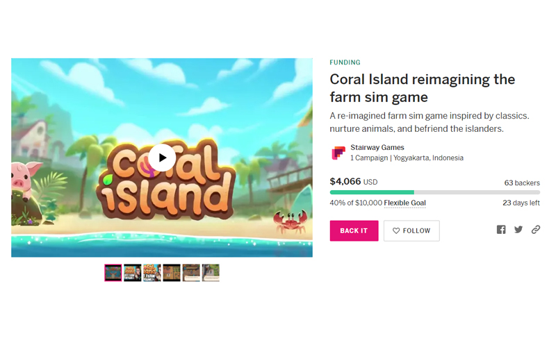 Manfaatkan Hype, Penipu Buka Pendanaan Game Coral Island di Indiegogo