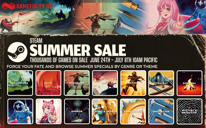 Jelajahi Steam Summer Sale 2021 dan Dapatkan Diskon Hingga 80%