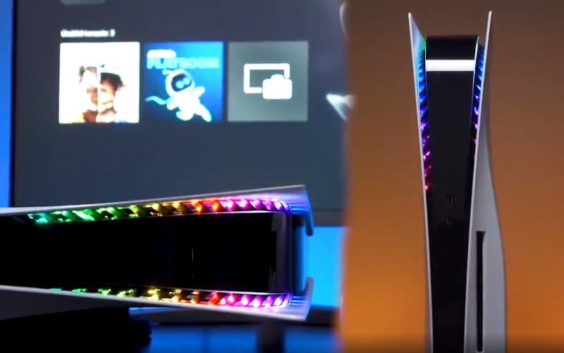 Inilah Jadinya Kalau PS5 Dipasangi Lampu RGB