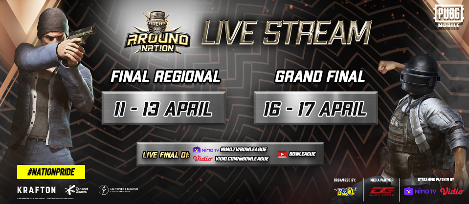 Jalan Menuju Pro Terbuka! Saksikan Grand Final Ultimate Arena PUBGM Around Nation di Nimo TV & Vidio.com