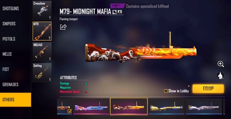 Midnight Mafia M79 Free Fire