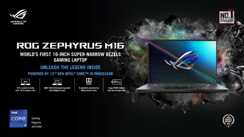 ROG Zephyrus M16, Laptop Gaming Powerful, Portable dan Stylish