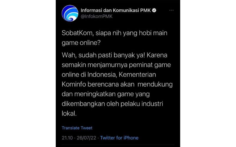 Dampak Kebijakan PSE Pada Game Di Indonesia