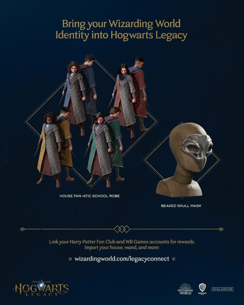 Hogwarts Legacy Wizarding World account link