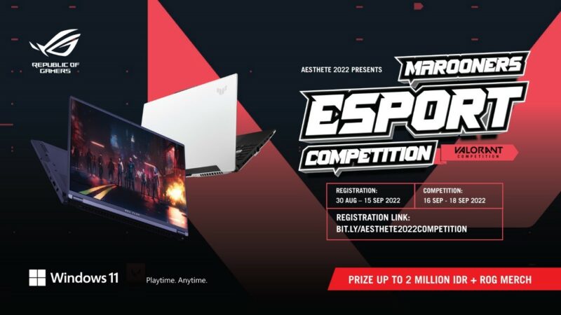 ROG Dukung Pertumbuhan E-Sports Indonesia Lewat Marooners Competition