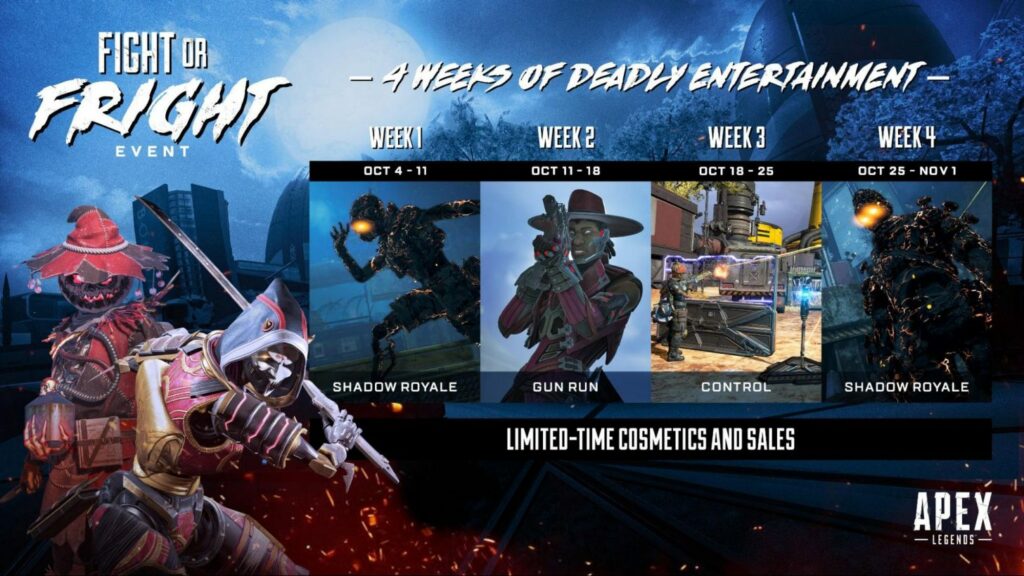 Apex Legends Fight or Fright Event schedule