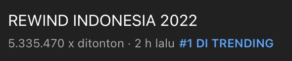 Trending nomor 1 Rewind Indonesia