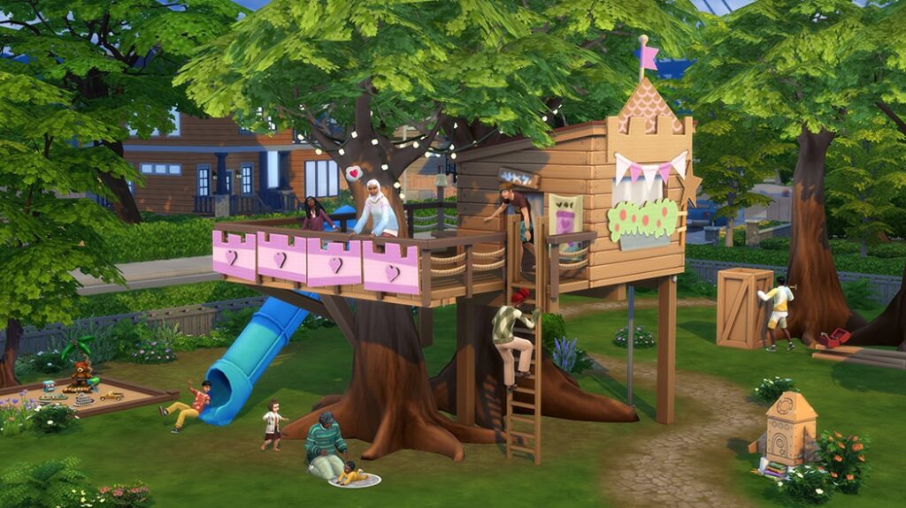The Sims 4 Growing Together treehouse