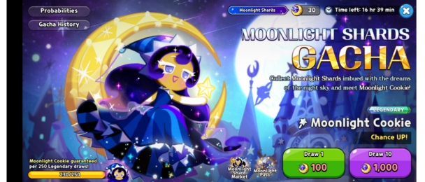 Moonlight Cookie Gacha Page