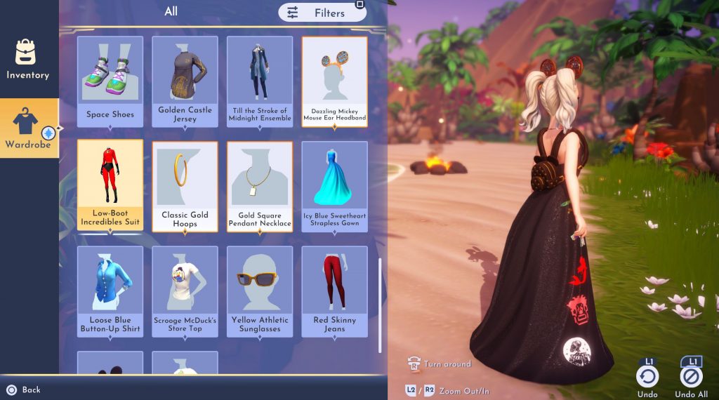Disney Dreamlight Valley wardrobe customization