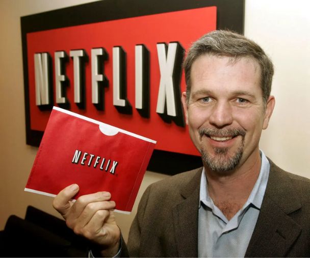 Netflix DVD by mail service Reed Hastings