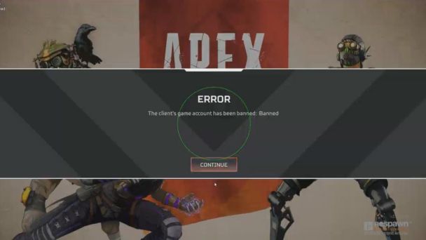 Apex Legends ban cheater screenshot example
