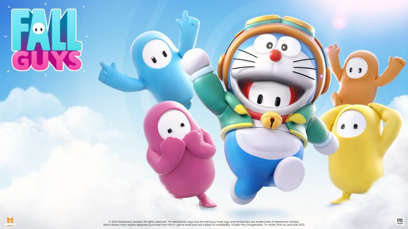 Fall Guys Season 4 Hadirkan Kostum Doraemon dan Hello Kitty!