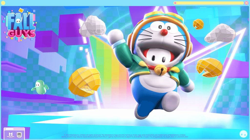 Fall Guys Season 4 Doraemon costume