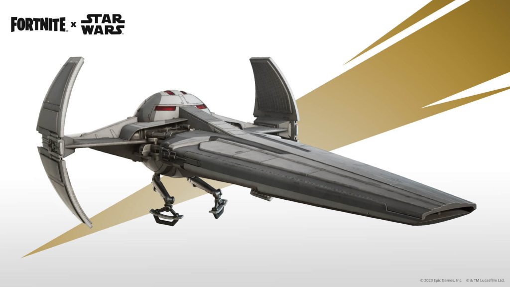 Fortnite x Star Wars Sith Infiltrator Glider