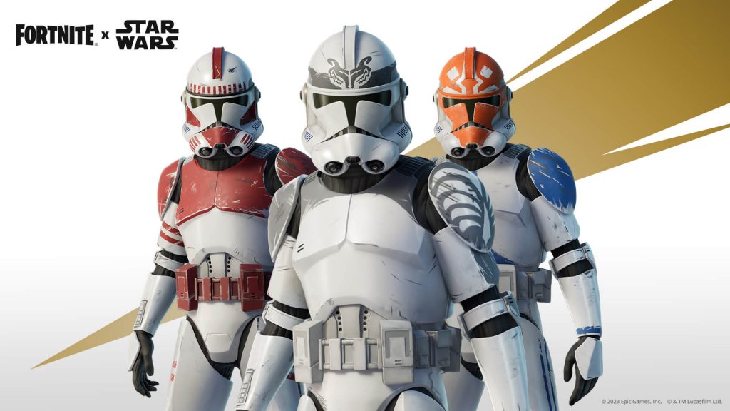 Fortnite x Star Wars three clone trooper