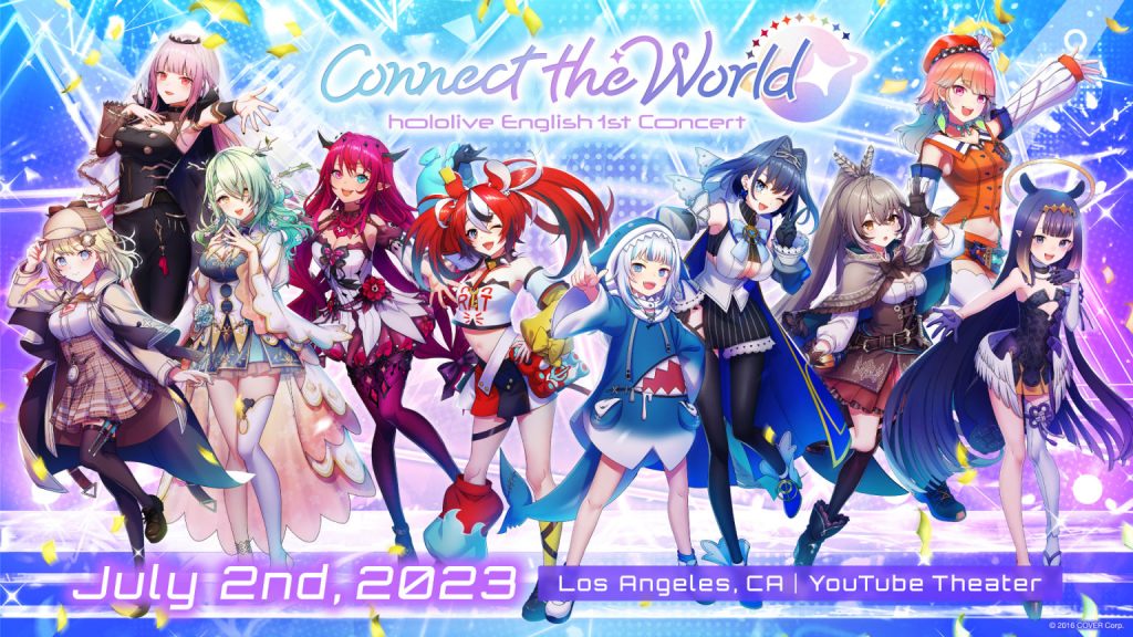 Hololive English 1st Concert Connect the World joined by Hololive Indonesia VTubers