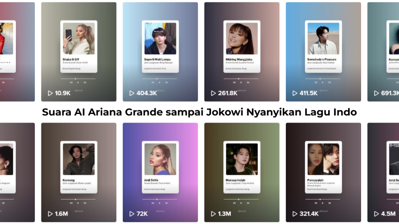 Tools AI Buat Ariana Grande dan Jokowi Nyanyikan Lagu Indo