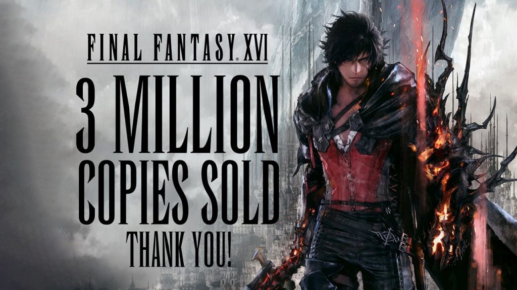 Final Fantasy 16 3 million copies sold Square Enix