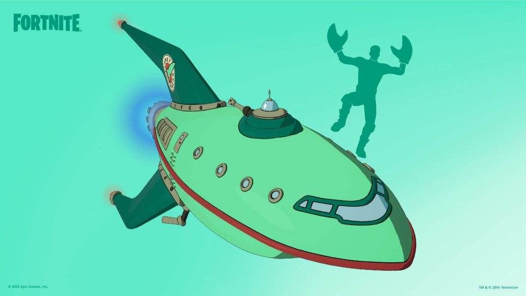 Fortnite x Futurama Planet Express Ship Glider
