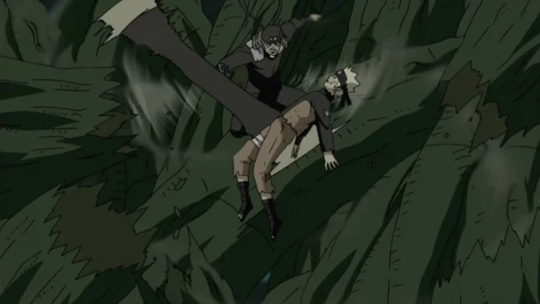 Hiruzen menyelamatkan Naruto