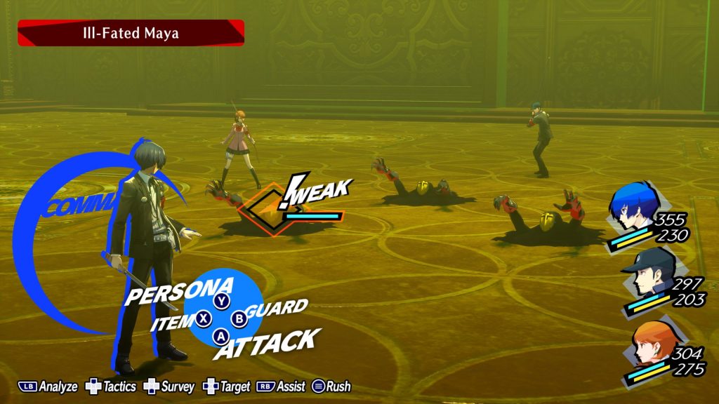 Persona 3 Reload gameplay