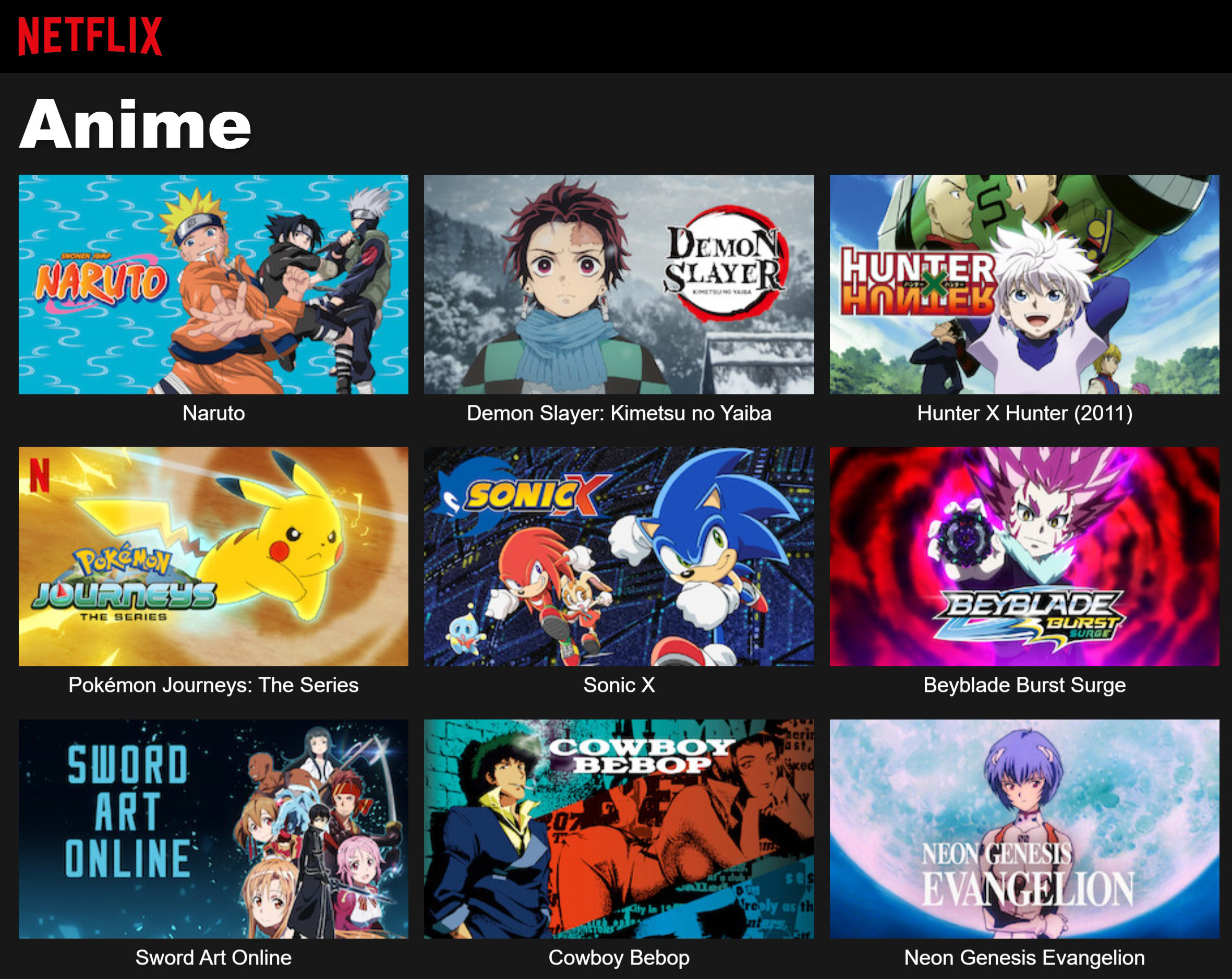 Netflix Aplikasi nonton anime