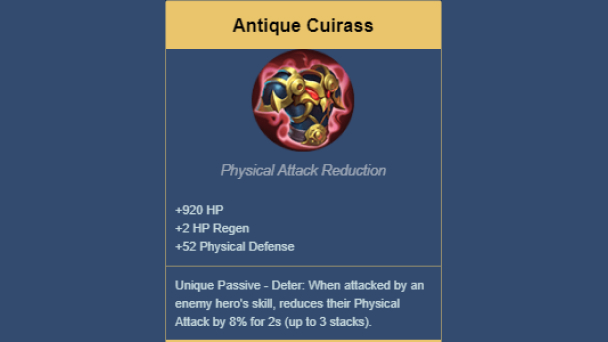 Antique Cuirass - Counter Layla
