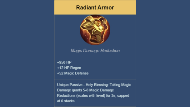 Radiant Armor - Counter Zhask, counter Joy