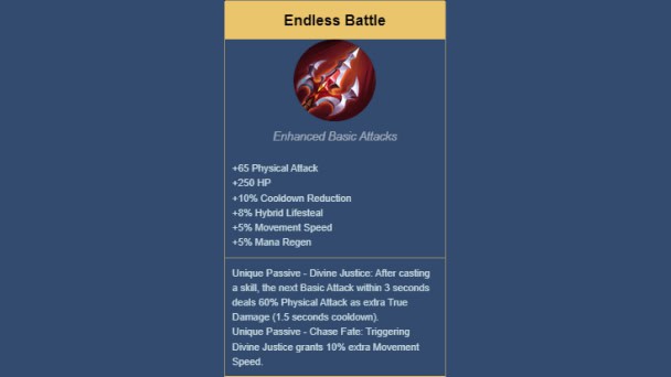 Endless Battle - Build Lancelot