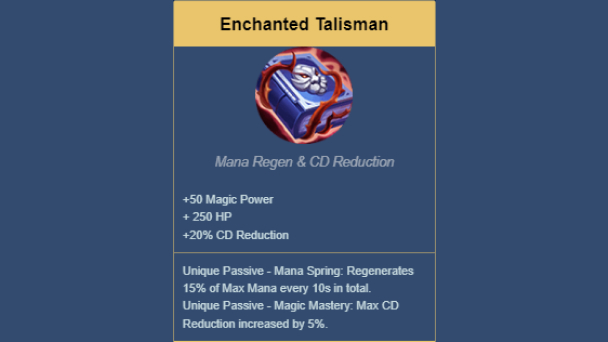 Enchanted Talisman - build valentina, build Yve