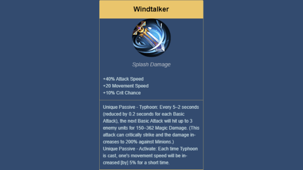 Windtalker - Build Hanzo