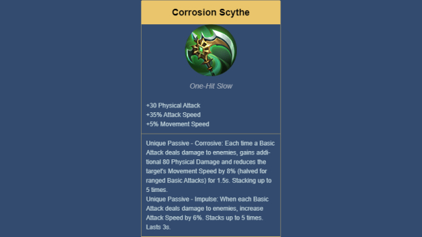 Corrosion Scythe - Build Hanabi