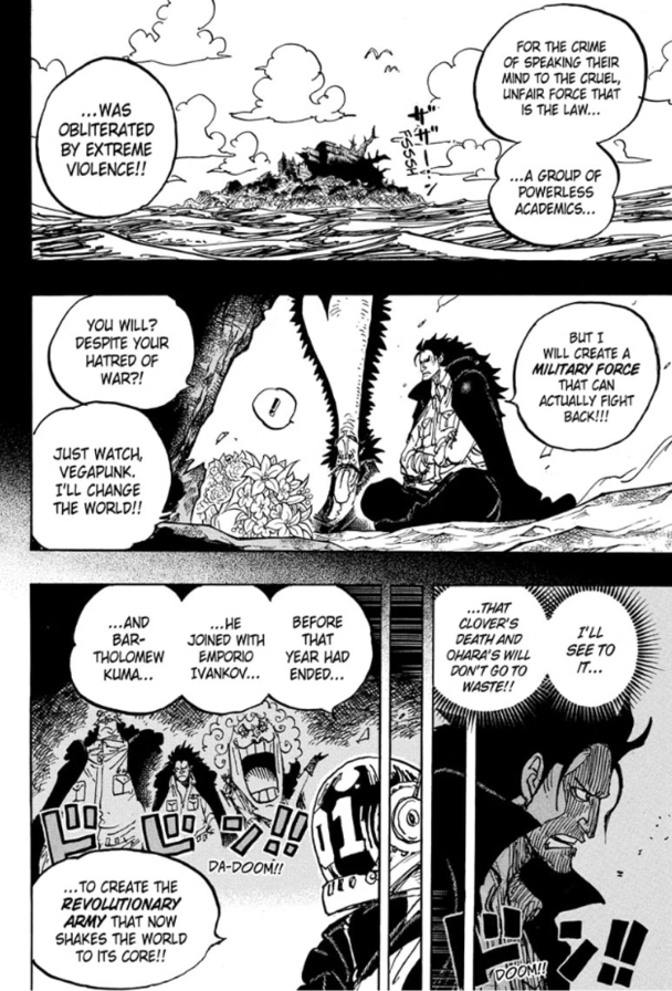 Dragon membuat Tentara Revolusioner di One Piece