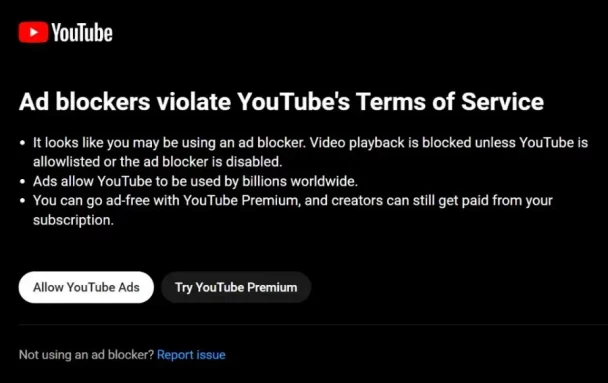 Youtube Memblokir AdBlocker