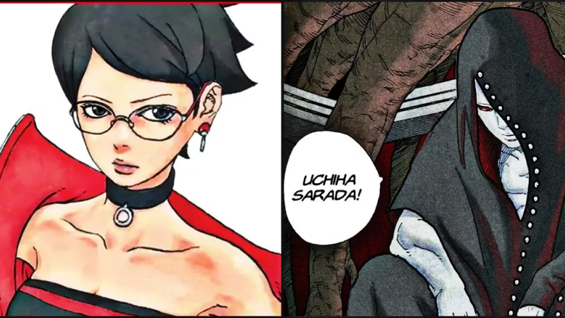 Pertarungan Sarada Melawan Hidori, Clone Shinju Sasuke