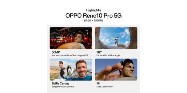 Spesifikasi OPPO Reno 10 Pro 5G