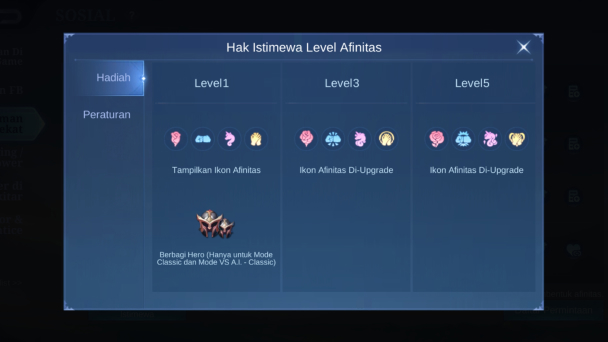 Level Afinitas Mobile Legends