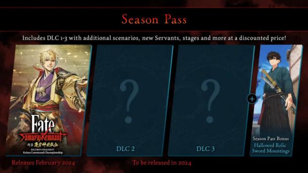 fate/samurai remnant DLC Season Pass