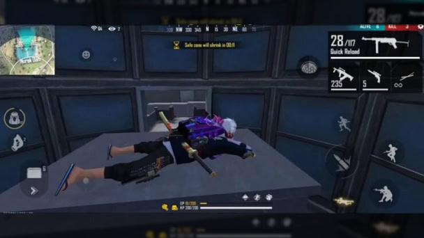 camp and snipe Free Fire