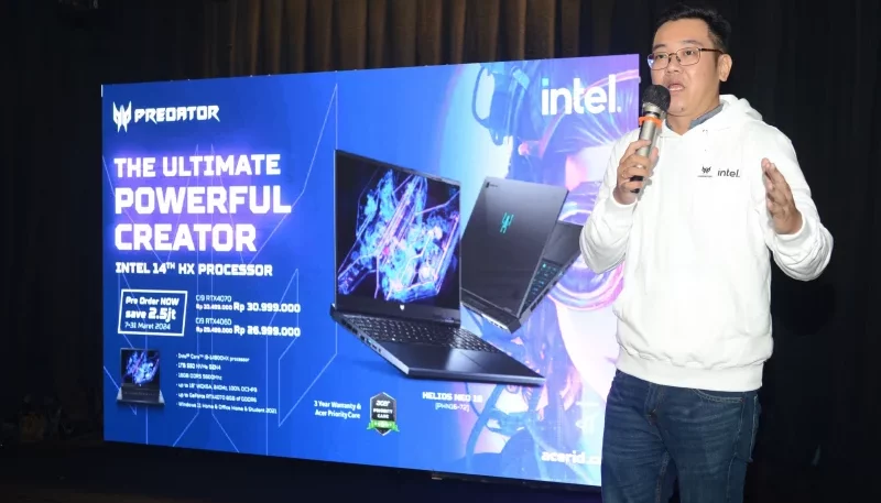 Predator Helios Neo 16, Laptop ACER dengan Intel Gen Ke-14