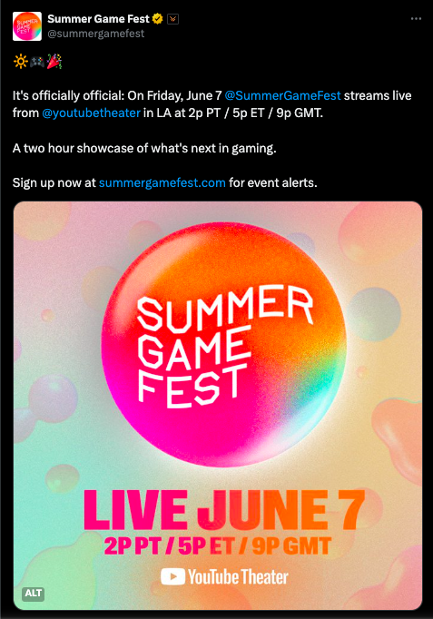 Tanggal Summer Game Fest 2024