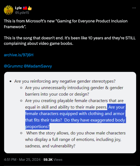 Himbauan Microsoft Tentang Karakter Wanita