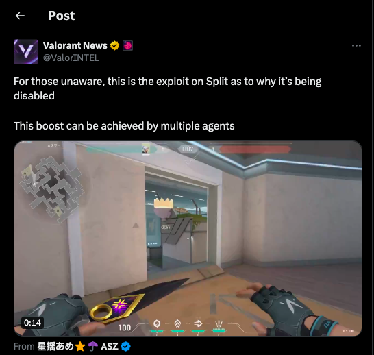 Map split Valorant dinonaktifkan Riot